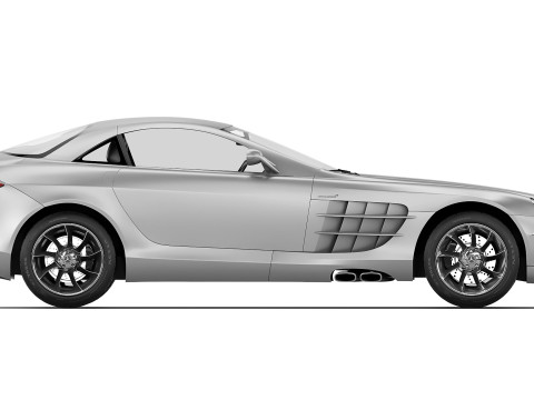 Mercedes-Benz SLR McLaren 2004 3D-Modell