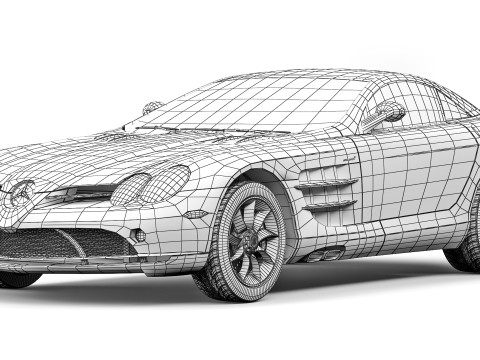 Mercedes-Benz SLR McLaren 2004 3D-Modell