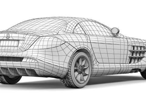 Mercedes-Benz SLR McLaren 2004 3D-Modell