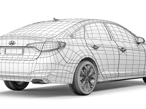 Hyundai Sonata LF 2014 3D Model