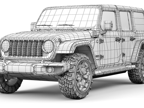 Jeep Wrangler 4xe 2024 Model 3D