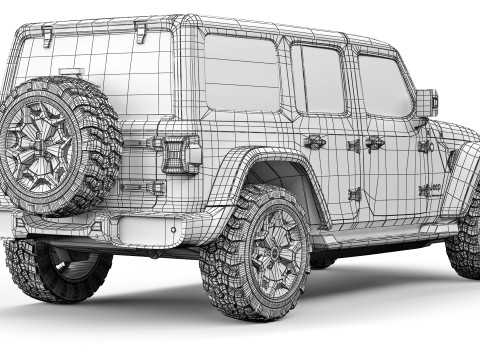 Jeep Wrangler 4xe 2024 Model 3D
