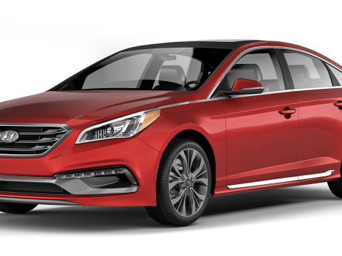 Hyundai Sonata Sport 2014 3D Модель