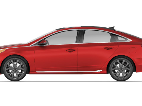 Hyundai Sonata Sport 2014 3D Модель