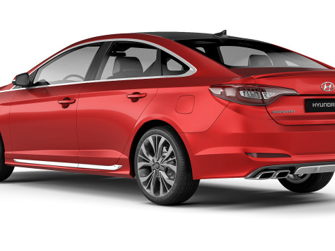 Hyundai Sonata Sport 2014 3D Модель