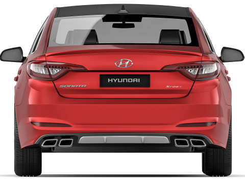 Hyundai Sonata Sport 2014 3D Модель