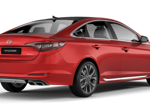 Hyundai Sonata Sport 2014 3D Модель
