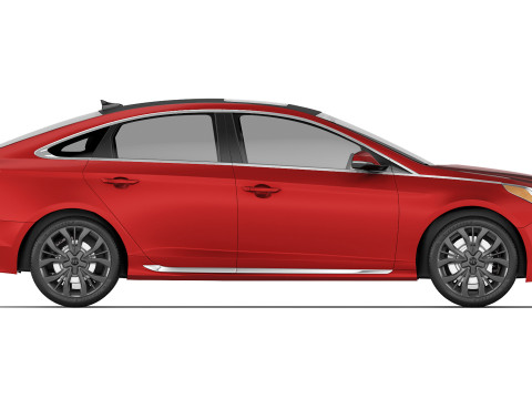 Hyundai Sonata Sport 2014 3D Модель