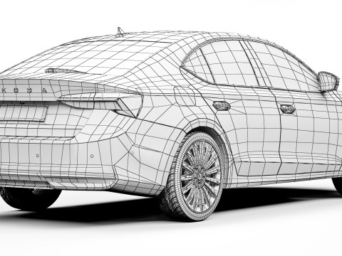 Skoda Octavia 2025 Model 3D