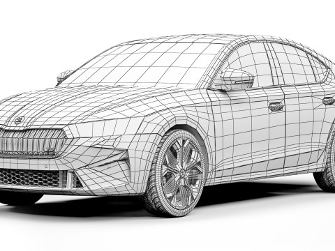 Skoda Octavia RS 2025 3Dモデル