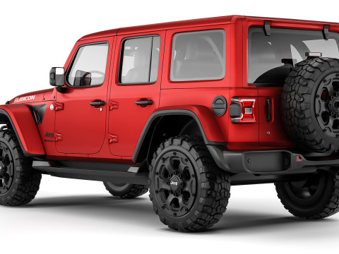 Jeep Wrangler Rubicon 2024 3D 모델