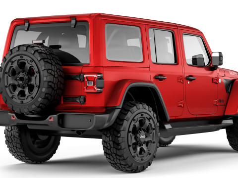 Jeep Wrangler Rubicon 2024 3D 모델