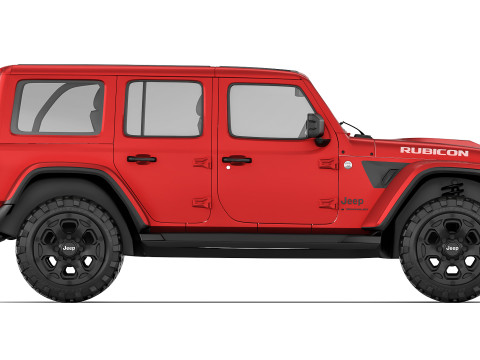 Jeep Wrangler Rubicon 2024 3D 모델