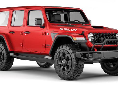 Jeep Wrangler Rubicon 2024 3D 모델