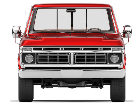 Pickup truck F-100 1976 3D मॉडल