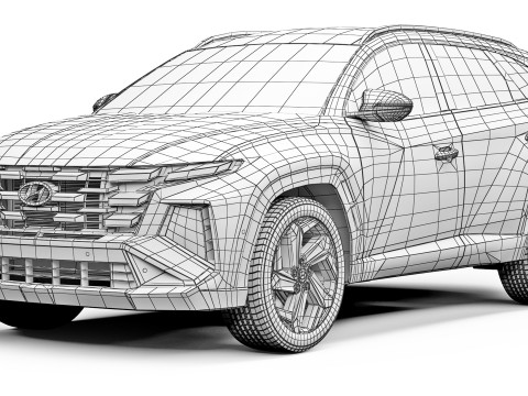 Hyundai Tucson 2024 3Dモデル