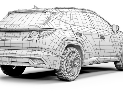 Hyundai Tucson 2024 3Dモデル