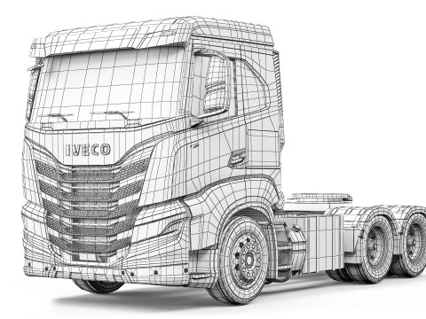 Iveco X-Way 480 Hi-Traction 2021 Modelo 3D