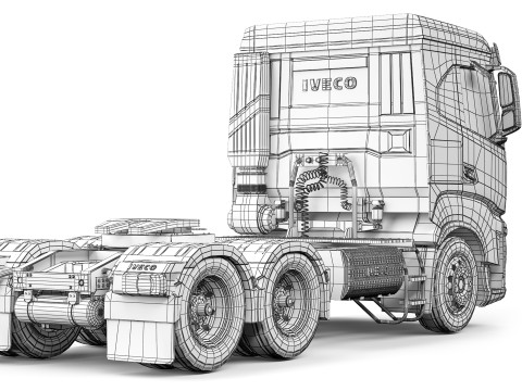 Iveco X-Way 480 Hi-Traction 2021 3D Model