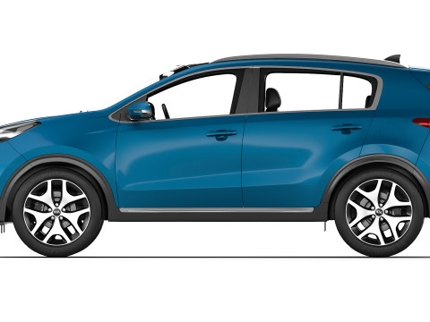 KIA Sportage 2017 3D Model