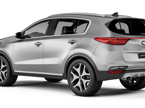 KIA Sportage GT-line 2018 3D Model