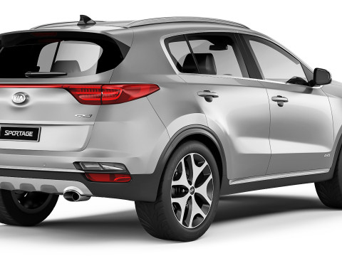 KIA Sportage GT-line 2018 3D Model