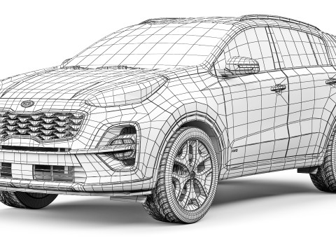 KIA Sportage GT-line 2018 3D Model