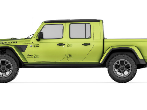 Jeep Gladiator Rubicon 2024 Modelo 3D