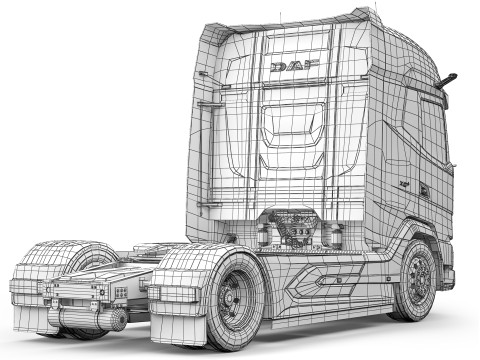 DAF XG 530 4x2 2024 3D Модель