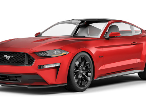 Mustang GT 2018 3D Model