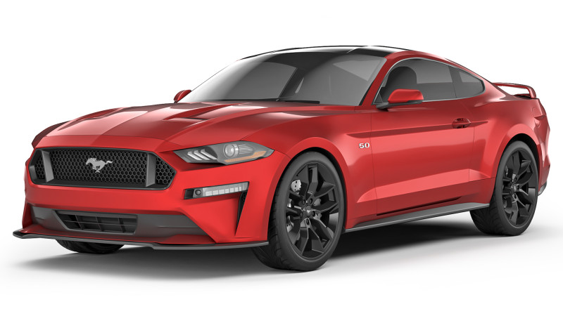 Mustang GT 2018 3D मॉडल .c4d .max .obj .3ds .fbx .stl .blend