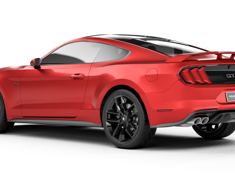 Mustang GT 2018 3D मॉडल
