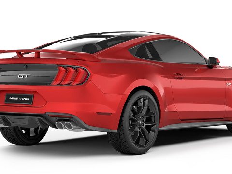Mustang GT 2018 3D मॉडल