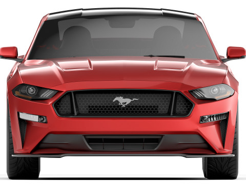 Mustang GT 2018 3D मॉडल