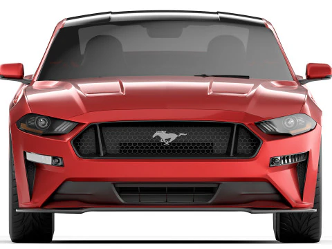 मस्टैंग जीटी 2018 3D मॉडल