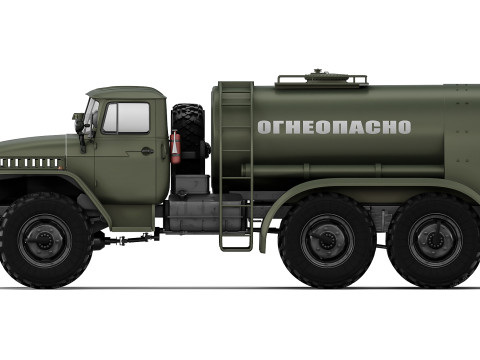 Ural TZ-5-375D 1966 Modelo 3D