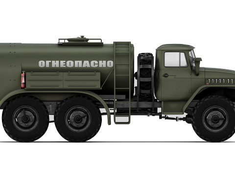 Ural TZ-5-375D 1966 Modelo 3D