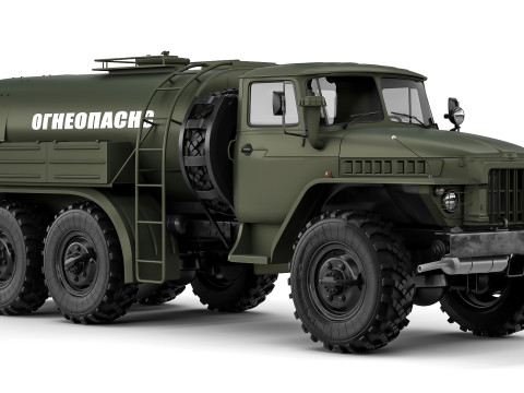 Ural TZ-5-375D 1966 Modelo 3D