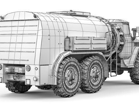 Ural TZ-5-375D 1966 Modelo 3D