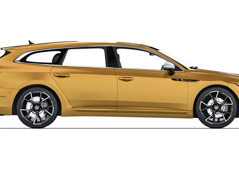 Volkswagen Arteon Shooting Brake R 2021 3D Model