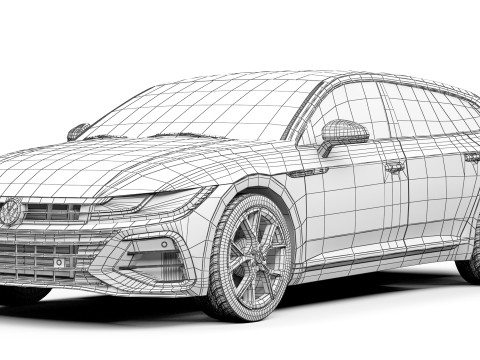 Volkswagen Arteon Shooting Brake R 2021 3D Model