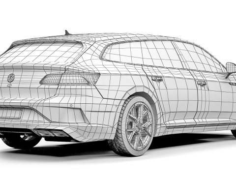 Volkswagen Arteon Shooting Brake R 2021 3D Model
