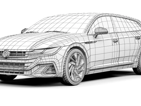 Rem Menembak Volkswagen Arteon 2021 Model 3D