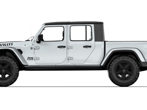 Jeep Gladiator Willys 2024 3D Model