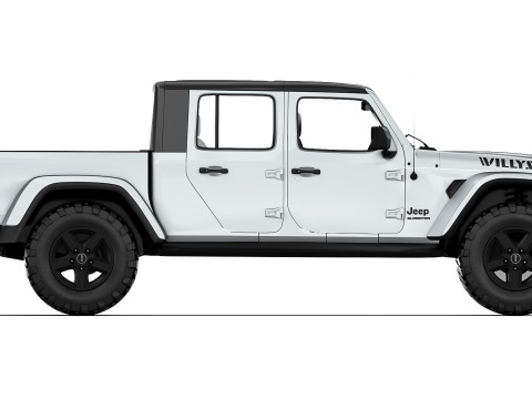 Jeep Gladiator Willys 2024 3D Model