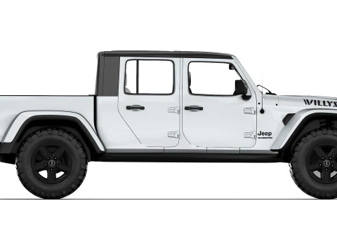 Jeep Gladiator Willys 2024 3D Model