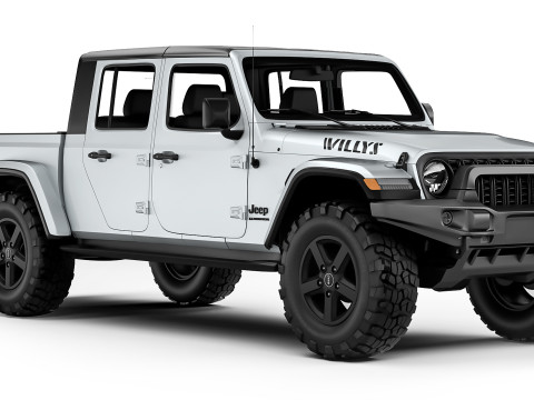 Jeep Gladiator Willys 2024 3D Model