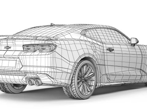 Chevrolet Camaro ZL1 2019 Modello 3D