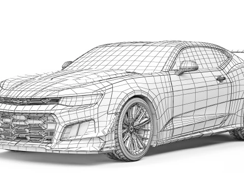 Chevrolet Camaro ZL1 1LE 2019 3D Model