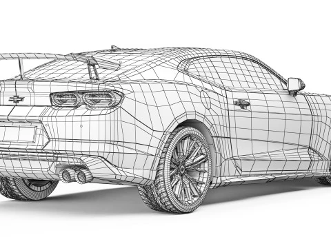 Chevrolet Camaro ZL1 1LE 2019 3D Model